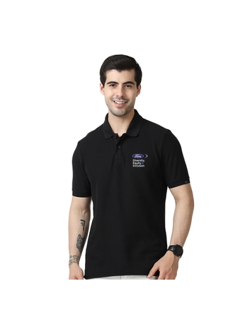 M & S Diversity Polo T-shirt Without Tipping - Black